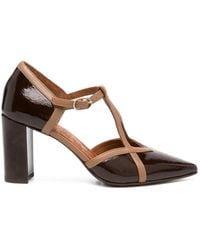 Chie Mihara - Aware T-Bar Patent Leather Heeled Pumps - Lyst