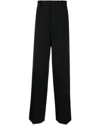 Jil Sander - High-Waist Wool Wide-Leg Trousers - Lyst