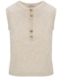 Hevron - Chaleco Madeline Con Cuello Redondo - Lyst