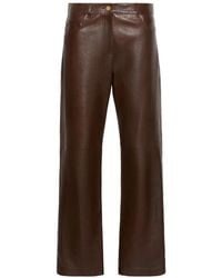 Max Mara - Pesca Leather Trousers - Lyst