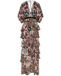 Johanna Ortiz - Ancestral Floral-Pattern Maxi Dress - Lyst