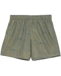 Lacoste - Logo-Embroidered Swim Shorts - Lyst