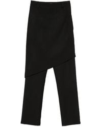 Pink - Broek Met Asymmetrisch Detail - Lyst