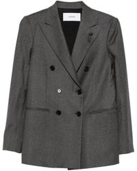 Lardini - Double-Breasted Peak-Lapels Jacket - Lyst