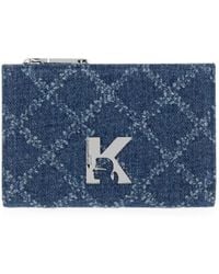KARL LAGERFELD - Monogram-Print K-Logo Wallet - Lyst