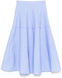 Sandro - Gestreepte Midi-Rok - Lyst