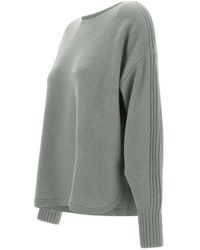 Elena Miro - Ribbed-Detail Rounded-Hem Sweater - Lyst