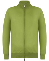 Moorer - Casoni-Mll Zip-Up High-Neck Cardigan - Lyst