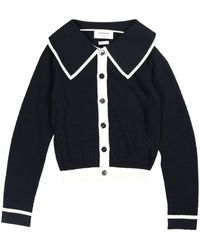 Thom Browne - Contrasting-trim Pointelle-knit Cotton Cardigan - Lyst
