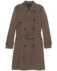 Herno - Double-Breasted Belted Coat - Lyst