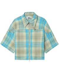Izzue - Plaid-check Cotton Shirt - Lyst