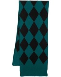 La DoubleJ - Argyle-Pattern Knitted Scarf - Lyst