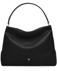 Aigner - Medium Paola Leather Shoulder Bag - Lyst