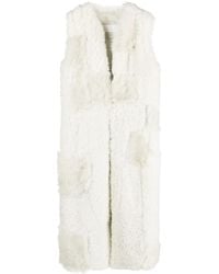 Chloé - Patchwork Shearling Gilet - Lyst