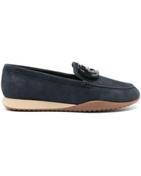 Hogan - Olympia Leather Loafers - Lyst
