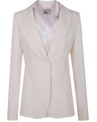 Semicouture - Blazer À Simple Boutonnage - Lyst