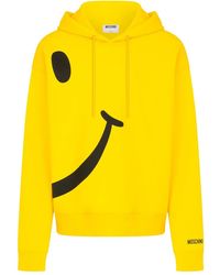 Moschino - Smiley Organic Cotton Sweatshirt - Lyst
