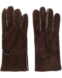 Moorer - Contrast-Trim Suede Gloves - Lyst