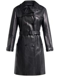 Tom Ford - Belted Leather Coat - Lyst