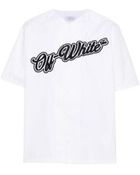 Off-White c/o Virgil Abloh - Overhemd Met Geborduurd Logo - Lyst