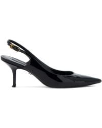 Roberto Cavalli - Leather Slingback Pumps - Lyst