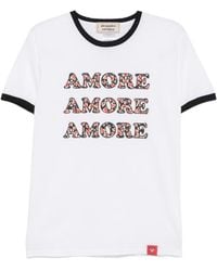 ALESSANDRO ENRIQUEZ - Slogan-Print Ringer T-Shirt - Lyst