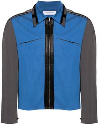 Kiko Kostadinov - Ugo Panelled Shirt Jacket - Men's - Tm/wool/polyester/elastanecottoncottonviscose - Lyst
