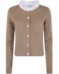 Self-Portrait - Embellished Knit Cardigan - Lyst