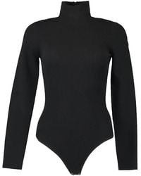 Michael Kors - Ribbed-Knit Turtleneck Bodysuit - Lyst