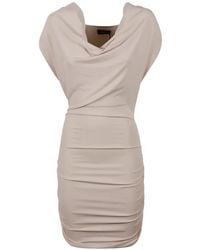 Wardrobe NYC - Draped Cowl-Neck Mini Dress - Lyst