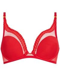 Aubade - Sheer Emotion Embroidered Triangle Bra - Lyst