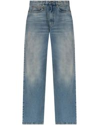 R13 - Wide-Leg Distressed Jeans - Lyst