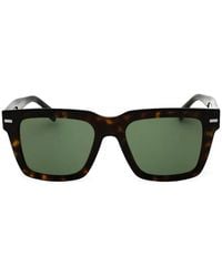 BOSS - Tortoiseshell-Effect Square-Frame Sunglasses - Lyst