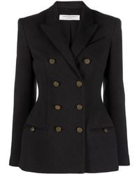 Philosophy Di Lorenzo Serafini - Double-Breasted Fitted-Waistline Blazer - Lyst