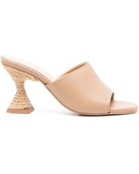 Paloma Barceló - 90mm Leather Mules - Lyst