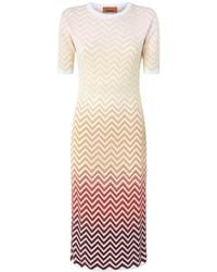 Missoni - Zigzag-Woven Midi Dress - Lyst