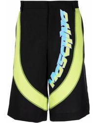 Moschino - Logo-Print Tailored Shorts - Lyst