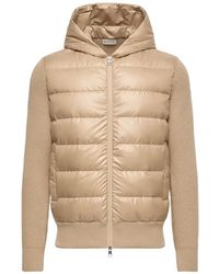 Moncler - Quilted-Panel Puffer Jacket - Lyst