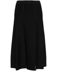 Zimmermann - Ribbed-knit A-line Midi Skirt - Lyst