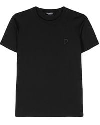 Dondup - Logo-Embroidered Cotton T-Shirt - Lyst