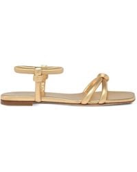 Gianvito Rossi - Knotted Strap Flat Shoes - Lyst