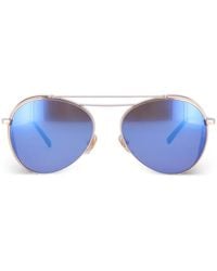 MCM - Double-Bridge Pilot Sunglasses - Lyst