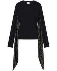 Nanushka - Ahuic Open-Back Tie-Detail Top - Lyst