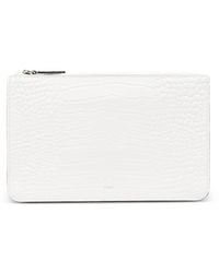 TOTEME - Crocodile-Embossed Threefold Clutch Bag - Lyst