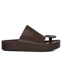 Uma Wang - Leather Flat Sandals - Lyst