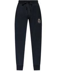 Dolce & Gabbana - Emblem Drawstring Track Pants - Lyst