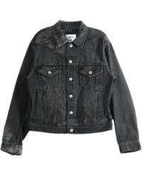 Doublet - Faded-Effect Distressed Denim Jacket - Lyst