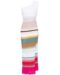 Missoni - One-shoulder Knitted Maxi Dress - Lyst