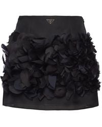 Prada - Minikleid Mit Federn - Lyst