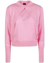 Pinko - Crew-Neck Sweater - Lyst